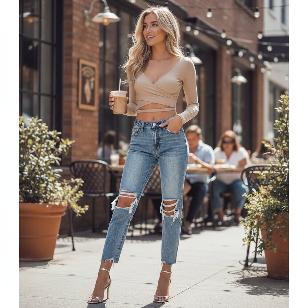 Buckle Blue Ankle & Cropped Jeans - Picture 2 of 5